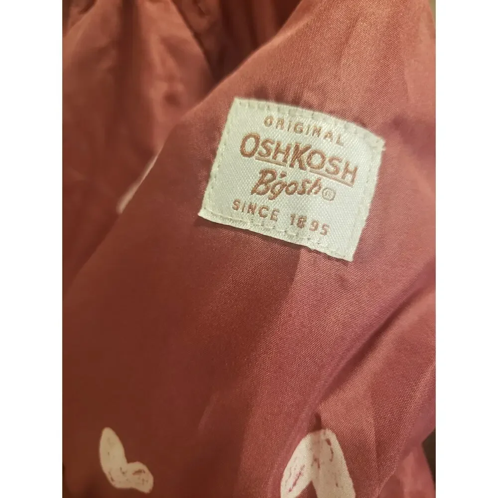 Oshkosh B'Gosh‎ 2T Jacket Heart Print Two-tone Pink NWT